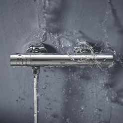Grohe Mitigeur thermostatique douche Grohtherm 800 chromé avec filtres intégrés