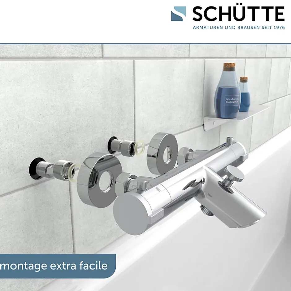 Schütte Mitigeur thermostatique de baignoire LONDON chromé