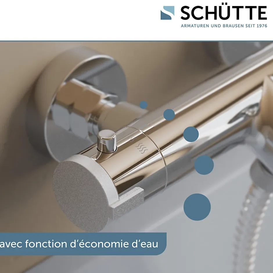 Schütte Mitigeur thermostatique de baignoire LONDON chromé