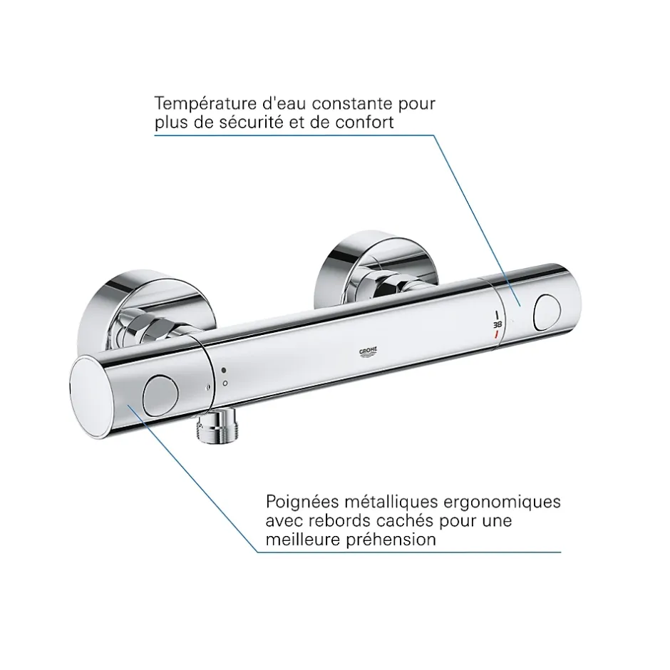 Grohe Mitigeur thermostatique Douche Precision Get* Robinet De Douche
