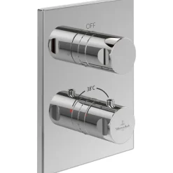 Villeroy & Boch Mitigeur thermostatique encastré 2 voies VILLEROY ET BOCH Universal rectangle Chrome