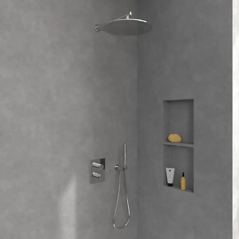 Villeroy & Boch Mitigeur thermostatique encastré 2 voies VILLEROY ET BOCH Universal rectangle Chrome
