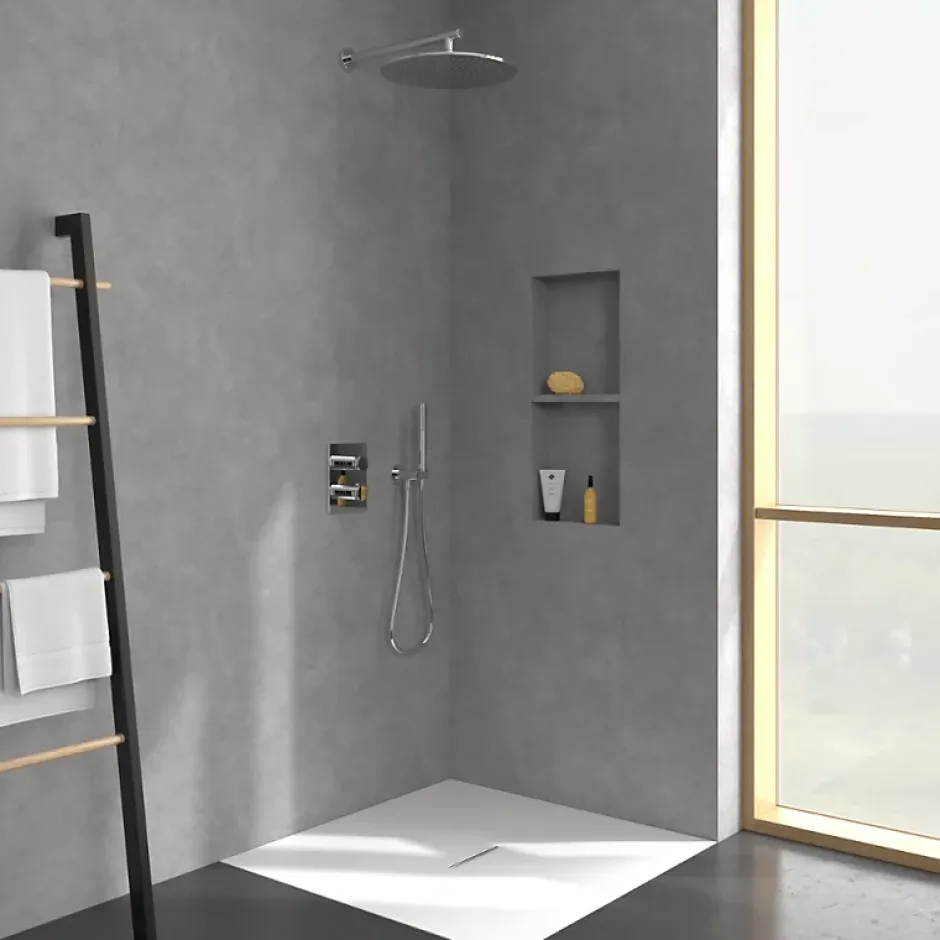 Villeroy & Boch Mitigeur thermostatique encastré 2 voies VILLEROY ET BOCH Universal rectangle Chrome