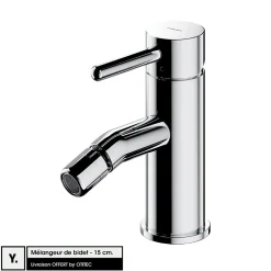 Otitec Mélangeur de bidet - 15 cm - Chrome - Y* Robinet De Bidet