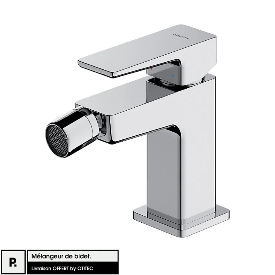 Otitec Mélangeur de bidet - Chrome - PARMA* Robinet De Bidet