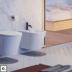 Otitec Mélangeur de bidet - CONTOUR - Chrome