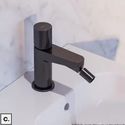Otitec Mélangeur de bidet - CONTOUR - Anthracite* Robinet De Bidet