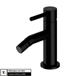Otitec Mélangeur de bidet - Couleur Noir - Y* Robinet De Bidet