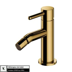 Otitec Mélangeur de bidet - Couleur Or - Y* Robinet De Bidet
