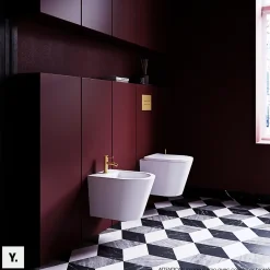 Otitec Mélangeur de bidet - Couleur Or - Y* Robinet De Bidet