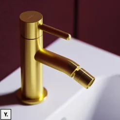 Otitec Mélangeur de bidet - Laiton Brossé - Y* Robinet De Bidet