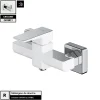 Otitec Mélangeur de douche - Blanc Chrome - avec Crochet OFFERT - PARMA* Robinet De Baignoire