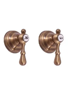 Rav Mélangeur de douche encastrable rétro MOA laiton bronze* Colonne De Douche Encastrable