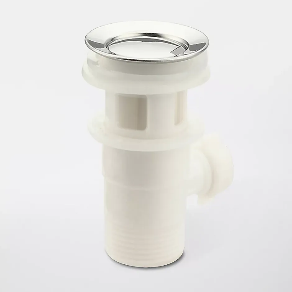 Mélangeur de lavabo avec vidage et flexibles Femelle 12/17 en laiton chromé Grenvik