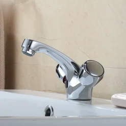 GoodHome Mélangeur de lavabo chromé Calp* Robinet Lavabo Et Vasque