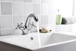 GoodHome Mélangeur de lavabo en laiton chromé Etel* Robinet Lavabo Et Vasque