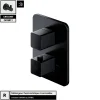 Otitec Mélangeur thermostatique à encastrer - Noir Mat - avec Crochet OFFERT - PARMA