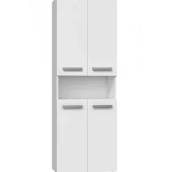 Topeshop MOBY - Armoire de salle de bain avec deux paniers - Poignées minimalistes - 174x60x30cm - Colonne de rangement* Armoire De Salle De Bains