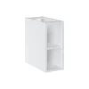 Meublorama Module latéral ICON 20 cm Finition blanc alpin Complément pour meuble sous vasque* Plan Double Vasque