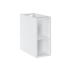 Meublorama Module latéral ICON 20 cm Finition blanc alpin Complément pour meuble sous vasque* Plan Double Vasque