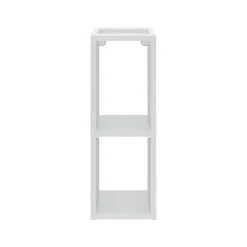 Meublorama Module latéral ICON 20 cm Finition blanc alpin Complément pour meuble sous vasque* Plan Double Vasque