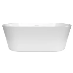 Swiss Aqua Technologies Mood 150x75 cm baignoire îlot en acrylique 180L, orientation gauche et droite, avec siphon + pieds, blanc (SATVMOOD1500)* Baignoire Îlot