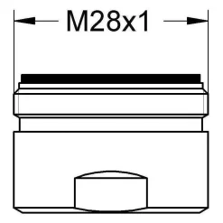 Grohe Mousseur - - Chromé 13927000 - Filetage externe - Aérateur classe C - 30 l/min a 3 bars* Accessoire De Robinet