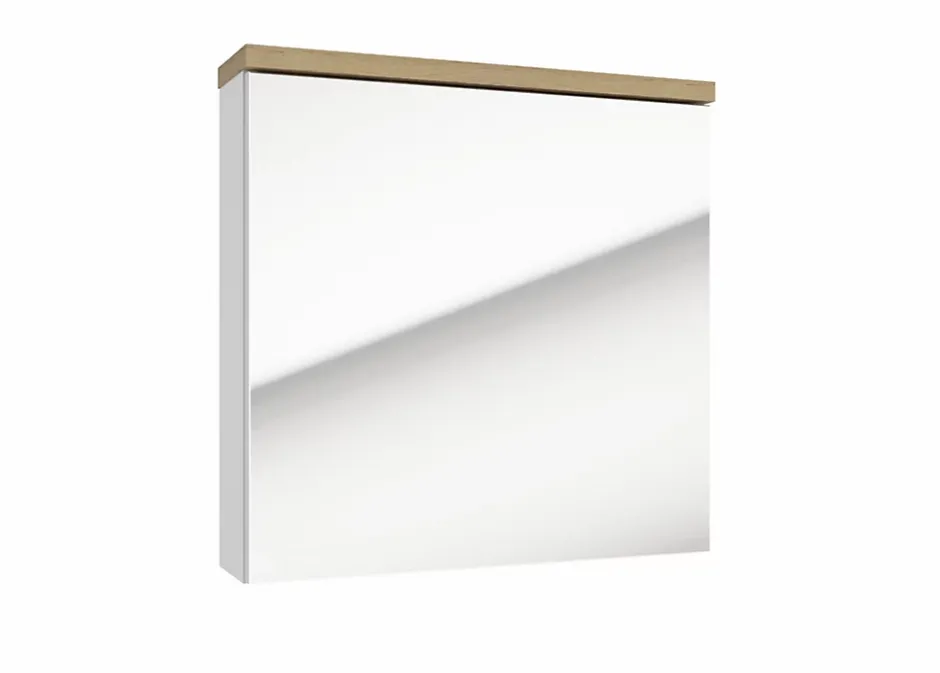 Naturel Armoire à miroir Stilla 60x60 cm blanc (STILLAE06016)