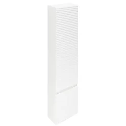 Naturel Meuble colonne suspendue salle de bain strié Savona 40,2x157x21,7 cm blanc brillant (SAVONAV40BI)