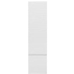 Naturel Meuble colonne suspendue salle de bain strié Savona 40,2x157x21,7 cm blanc brillant (SAVONAV40BI)