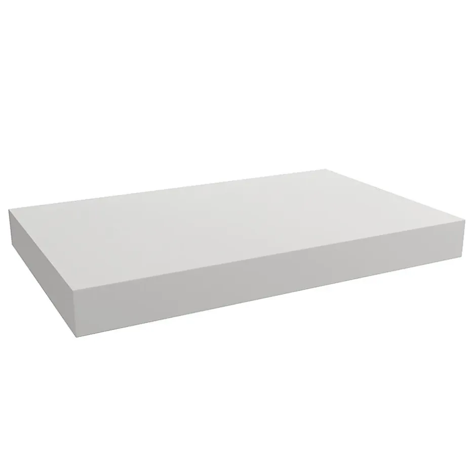 Naturel plan vasque 80x8x50 cm, blanc brillant (DO8050B)
