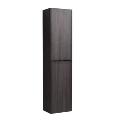 Naturel Verona Armoire haute bois foncé avec deux portes, 40x30x170cm (VERONAV40TD)* Armoire De Salle De Bains