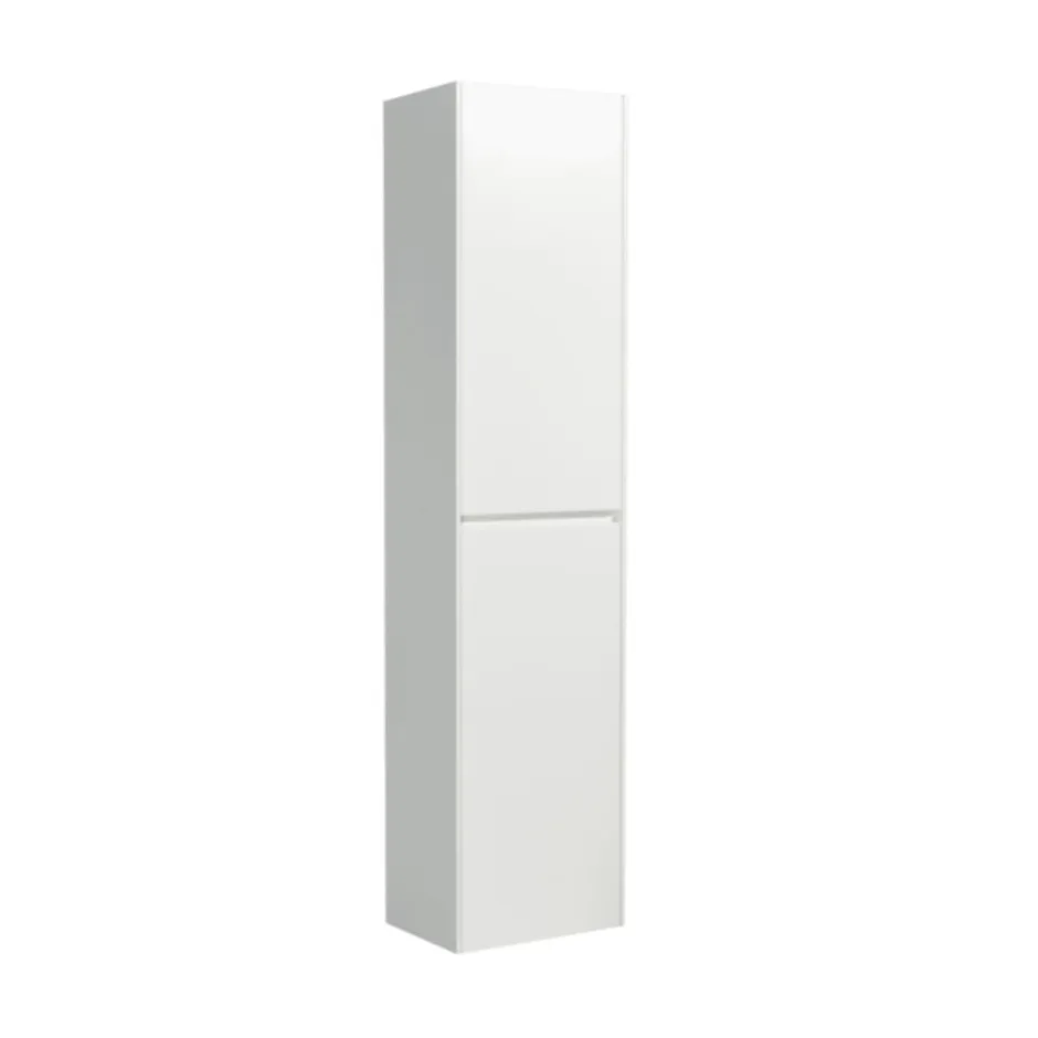 Naturel Verona Armoire haute blanche avec deux portes, 40x30x170cm (VERONAV40BM)* Armoire De Salle De Bains