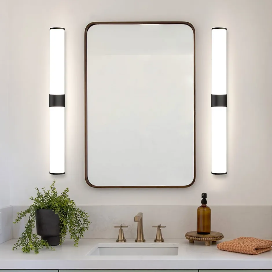 Nettlife applique miroir LED 15W 60cm blanc neutre 4000K noir
