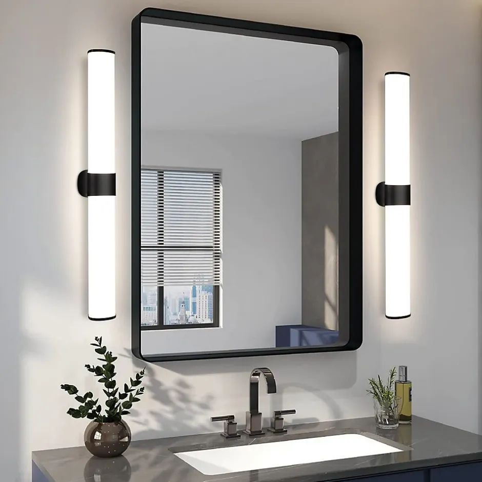 Nettlife applique miroir LED 15W 60cm blanc neutre 4000K noir