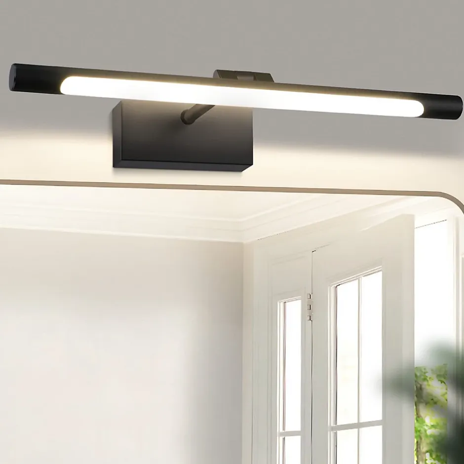 Nettlife Lampe à miroir LED salle de bain 6W blanc neutre 4000K pinçable Applique murale chrome* Miroir Grossissant Lumineux
