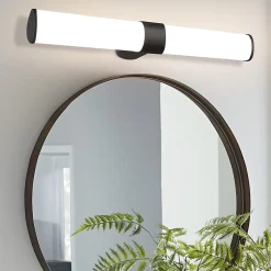 Nettlife Lampe de miroir LED noir 8W IP44 blanc neutre 4000K* Miroir Grossissant Lumineux