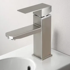 Nettlife robinet d'évier robinet chaud/froid robinet haute pression en acier inoxydable* Robinet Lavabo Et Vasque