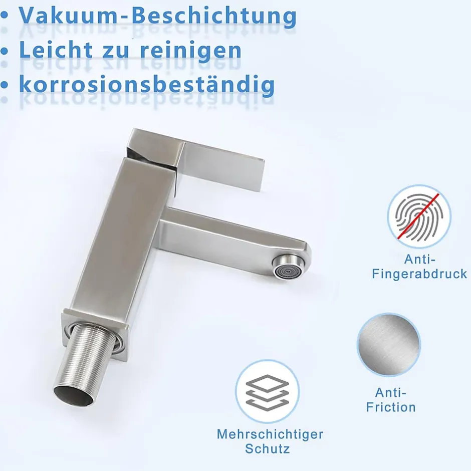 Nettlife robinet d'évier robinet chaud/froid robinet haute pression en acier inoxydable* Robinet Lavabo Et Vasque