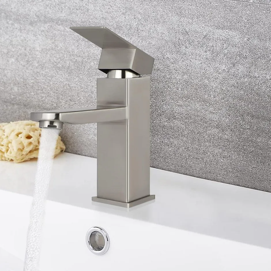 Nettlife robinet d'évier robinet chaud/froid robinet haute pression en acier inoxydable* Robinet Lavabo Et Vasque
