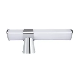 Nettlife 6W 30CM LED Salle de Bain IP44 Blanc Neutre 4000K Lampe Miroir Chrome Moderne
