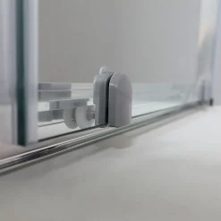 Kiamami Valentina Niche de douche avec porte coulissante 100 cm en verre 6 mm - new giada* Porte De Douche