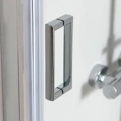 Kiamami Valentina Niche de douche avec porte coulissante 100 cm en verre 6 mm - new giada* Porte De Douche