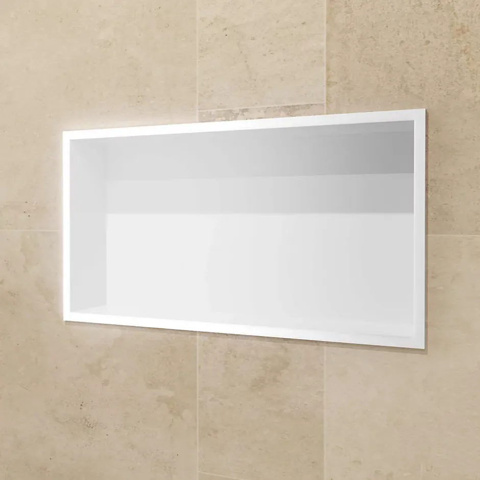 Ledimex Niche de Douche Mural 63 x 33 cm - Rangement Salle de Bain en finition Blanc Satiné - PACIFIC* Niche De Salle De Bains