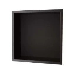 Ledimex Niche de Douche Mural 33 x 33 cm - Rangement Salle de Bain en finition Noir Mat - ATLANTIC* Niche De Salle De Bains