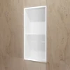 Ledimex Niche de Douche Mural 33 x 63 cm - Rangement Salle de Bain en finition Blanc Satiné - ARTIC* Niche De Salle De Bains