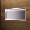 Ledimex Niche de Douche Mural Éclairage Led 63 x 33 cm - Rangement Salle de Bain en finition Niquel Brossé - OCEANIC