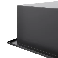 Sirhona Niche inox 900x300x100mm - Encastrée + Bac à douche + Verticale/Horizontale + Noir mat* Etagère Salle De Bains