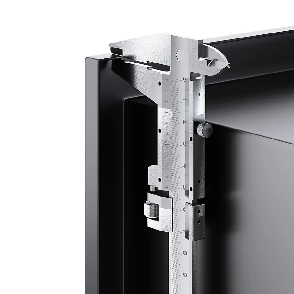 Sirhona Niche inox 600x300x100mm - Encastrée + Bac à douche + Verticale / Horizontale + Noir mat* Etagère Salle De Bains