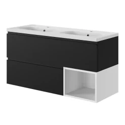 GoodHome Niche l.40 x H.30 x P.45 cm blanc mat Kentia* Meuble Sous-Vasque